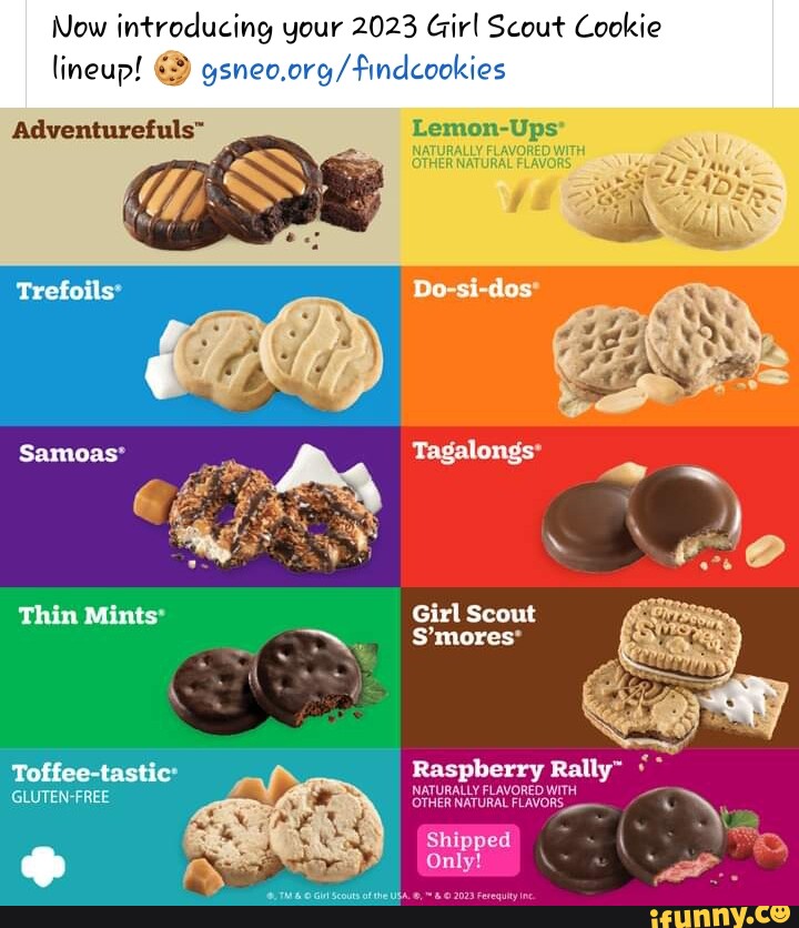 Now Introducing Your 2023 Girl Scout Cookie Lineup Lemon Ups