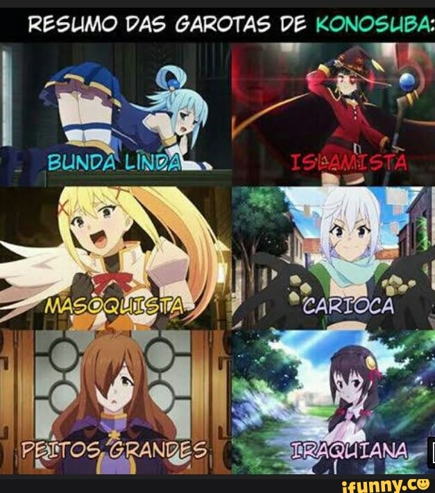 Decidi assistir Konosuba depois de ver alguns memes * - iFunny Brazil