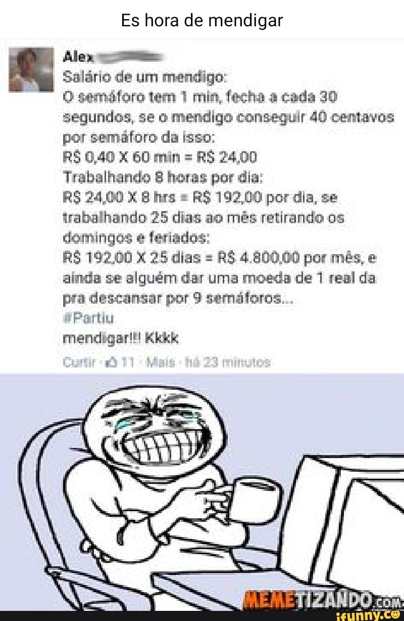 Alex es Salário de um mendigo: O semáforo tem 1 min, fecha a cada 30  segundos