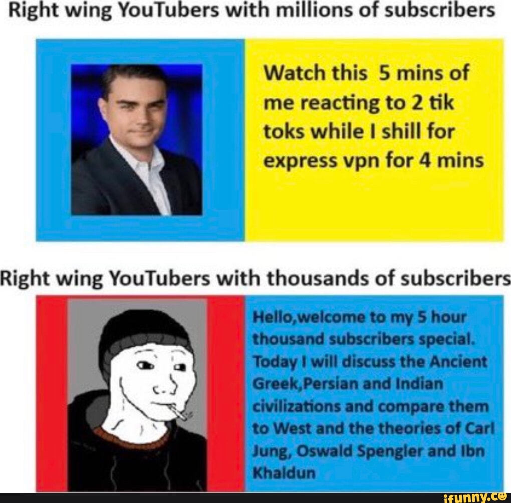 Right wing YouTubers with millions of subscribers Watch this 5 mins of ...