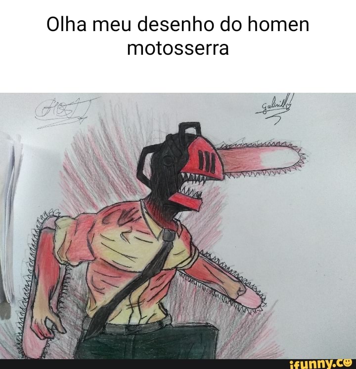 Meu desenho do motosserra homem, vejam o anime é sério! - iFunny Brazil