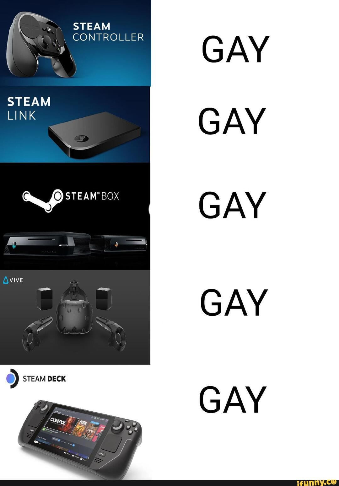 STEAM STEAM LINK BOX Gvive CONTROLLER GAY GAY GAY GAY GAY - iFunny Brazil