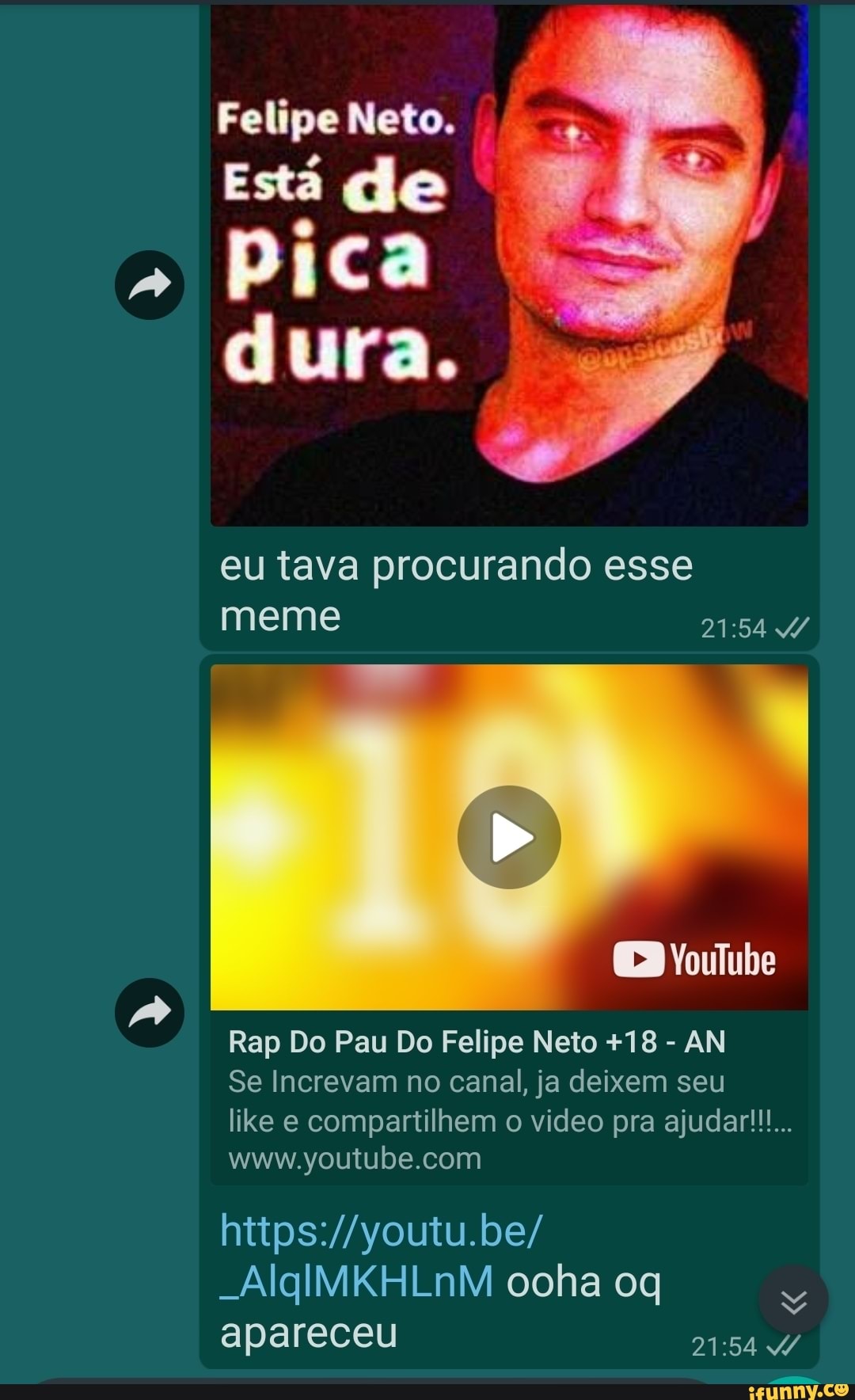 Felipe Neto. Está de pica dura. eu tava procurando esse meme Voulube Rap Do  Pau Do