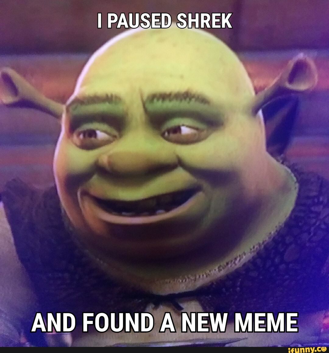 I PAUSED SHREK AND FOUND A NEW MEME - iFunny Brazil