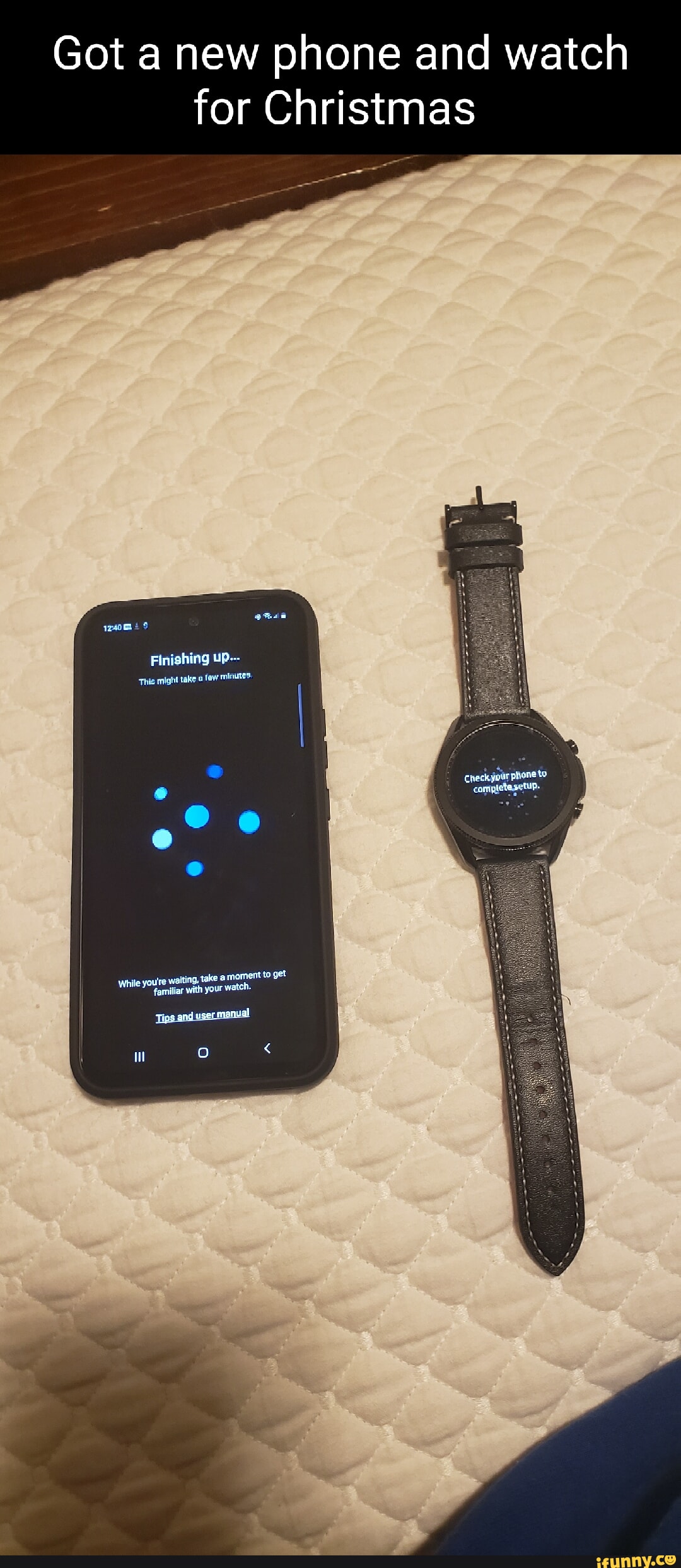 Galaxy watch check your phone outlet to complete setup