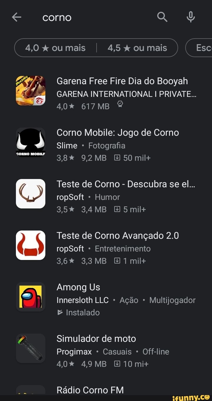 Corno 4,0 ou mais 4,5 ou mais Ese Garena Free Fire Dia do Booyah