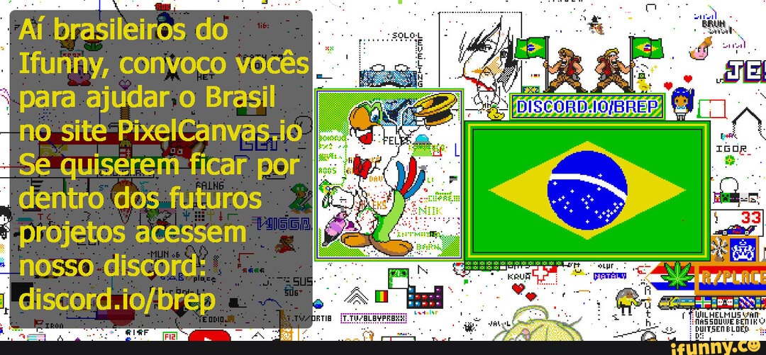 Bora lá galera: discord.io/brep - Aí brasileiros do Ifunny, convoco vocês  para ajudar o Brasil no site io se quiserem ficar por dentro dos futuros  projetos acessem nosso discord: - iFunny Brazil