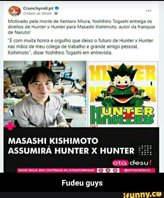 Criador de Hunter x Hunter fala sobre a recente paragem do mangá