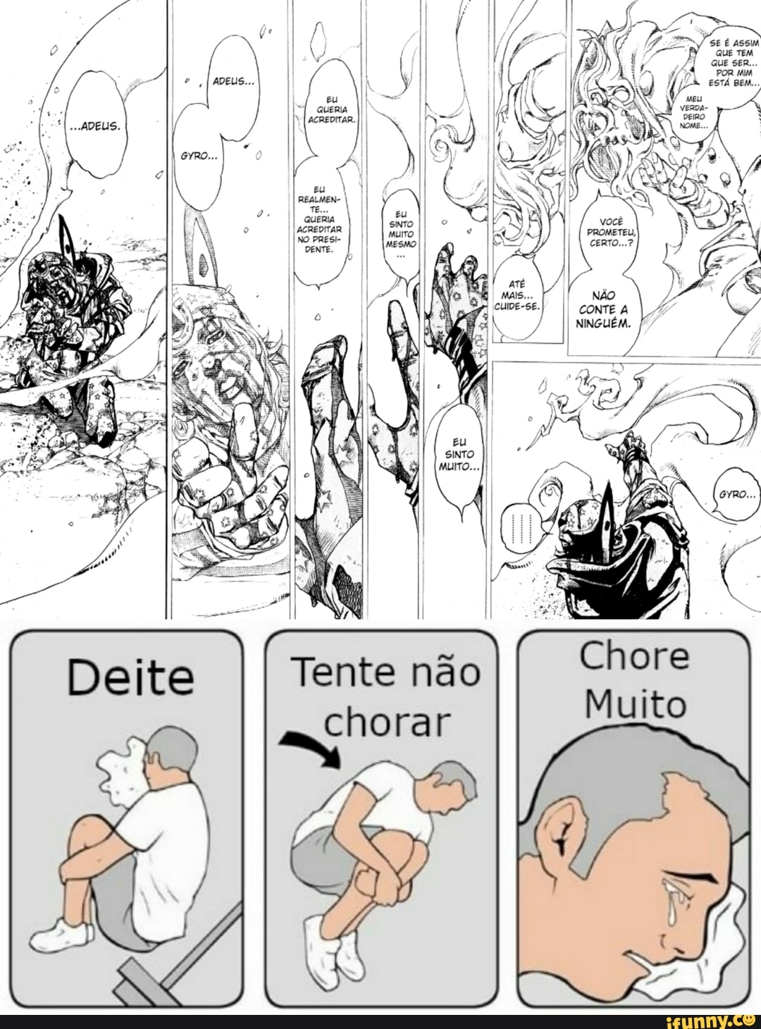 Tente não chorar Chore Muito VS NÃo / CUIDE-SE. co! IN CERTO...? NTEA I, -  iFunny Brazil