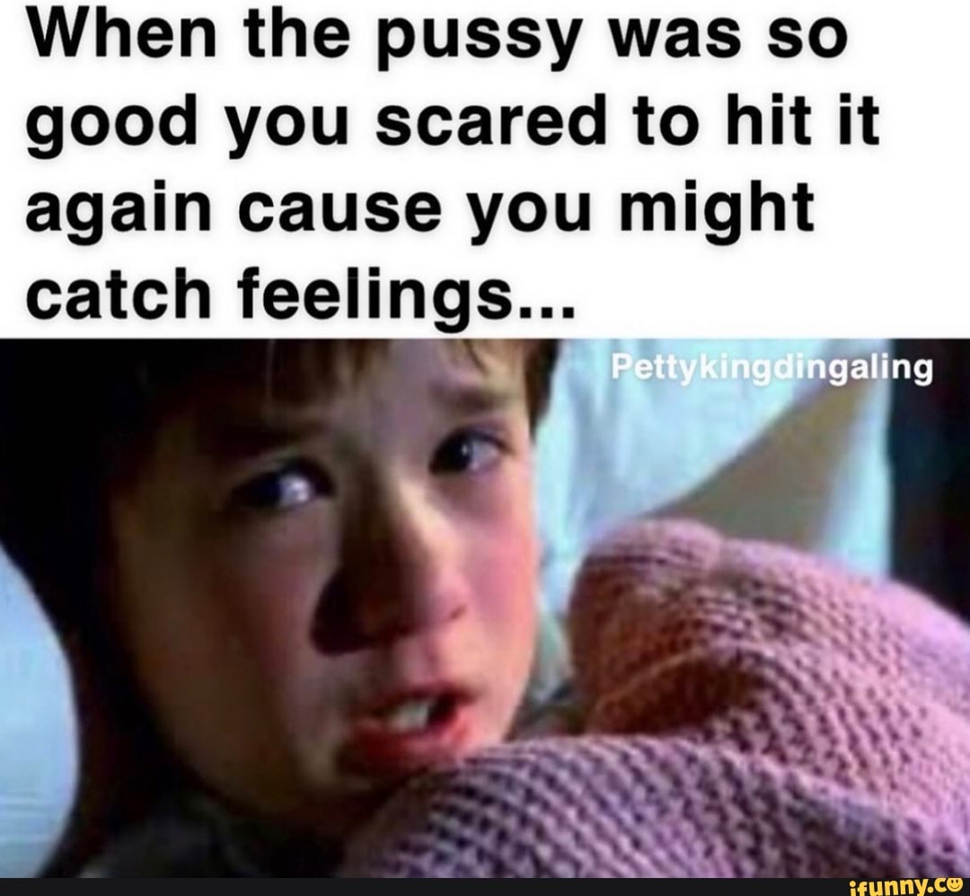 When the pussy was so good you scared to hit it again cause you might catch  feelings... agaling - iFunny Brazil