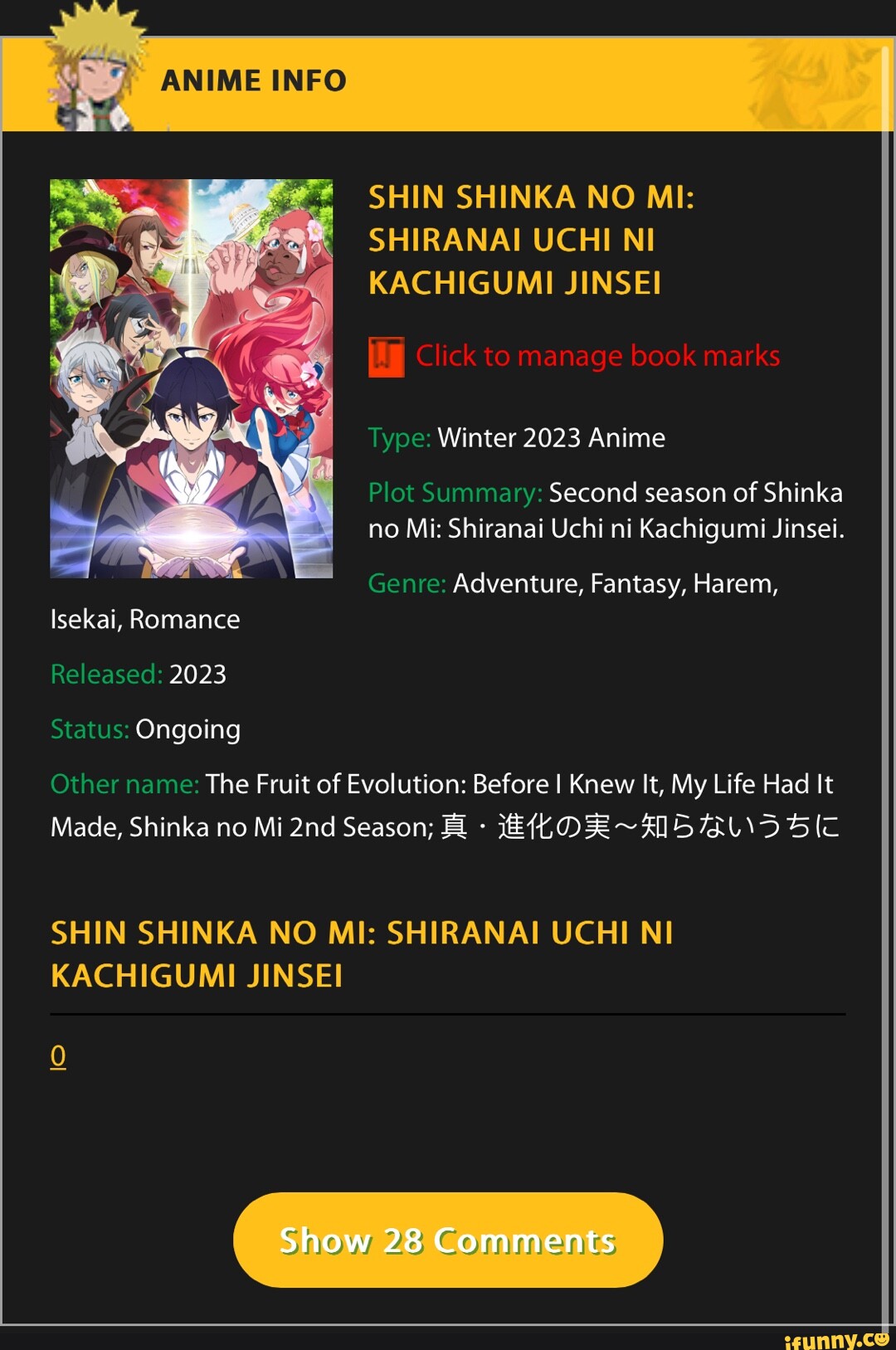 Shin Shinka no Mi: Shiranai Uchi ni Kachigumi Jinsei - 2ª