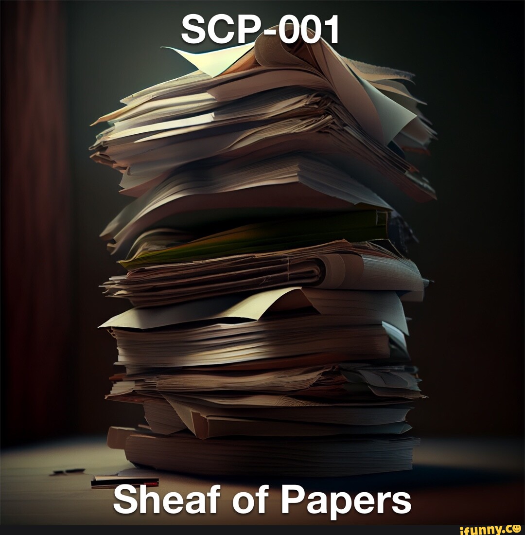 SCP-001 The Database Sheaf of Papers The Conspiracy The Foundation Dead Men  A Record - iFunny Brazil