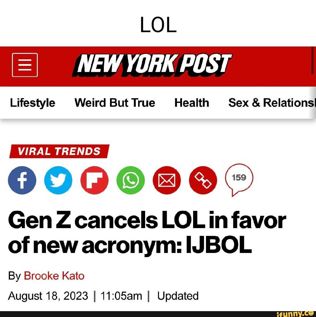 Gen-Z is replacing LOL with a new acronym – IJBOL. Here's what it
