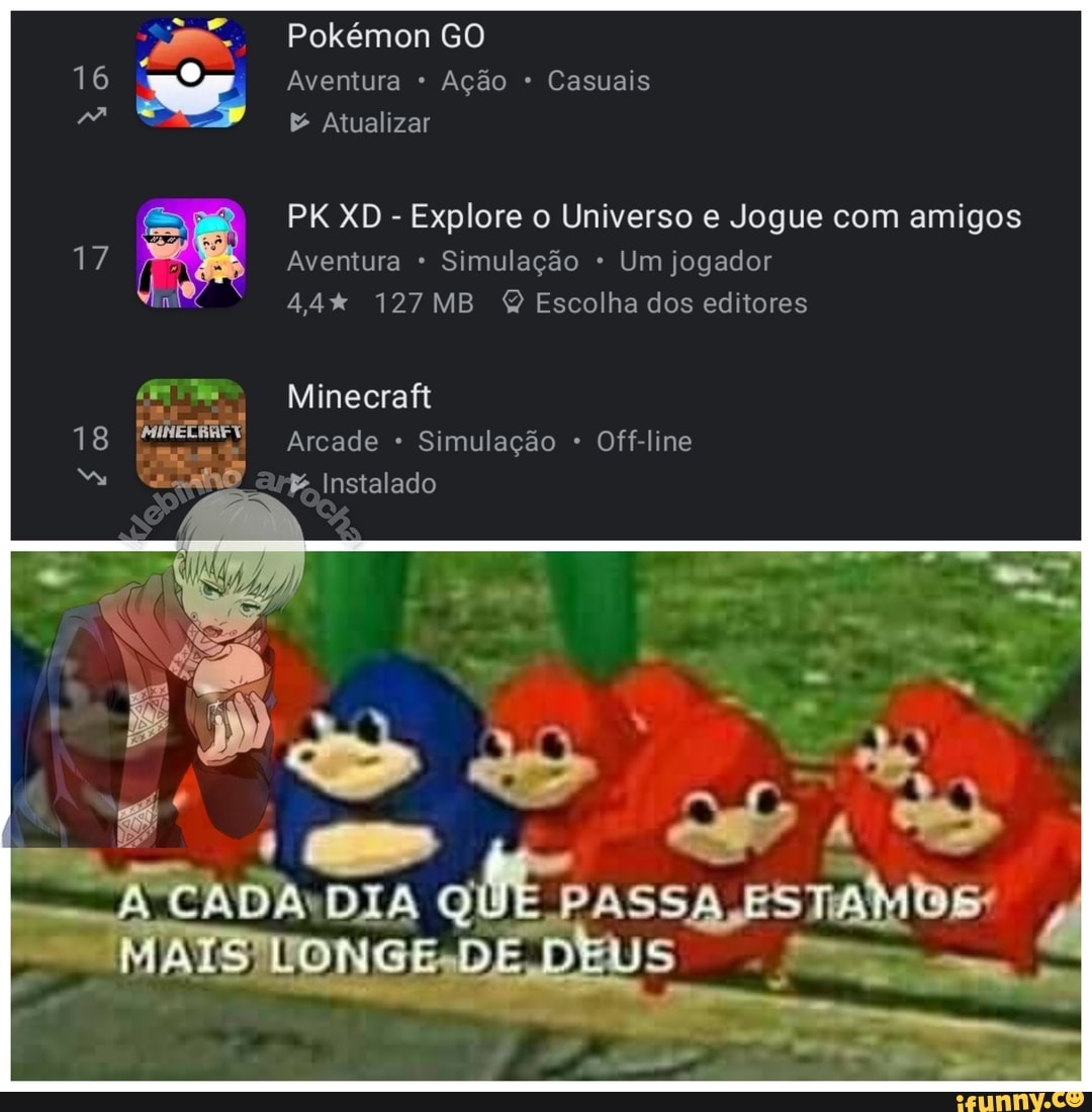 OS 4 MELHORES JOGOS PARA CELULAR - PKXD MEMES 