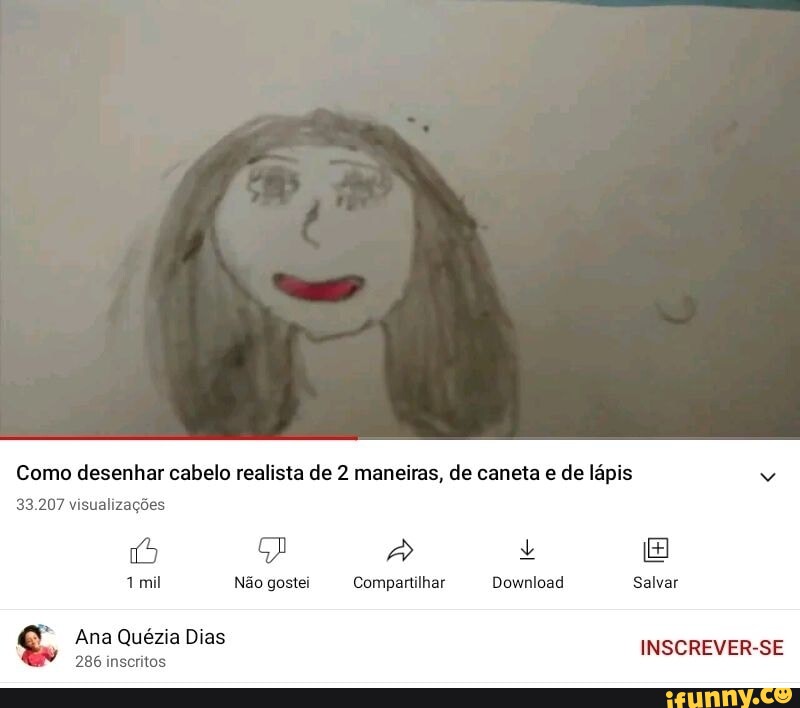 Aprenda desenhar CABELO (muito fácil!) 