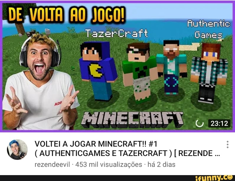 Vamos jogar Minecraft? Minecrafit jogo de criança - iFunny Brazil