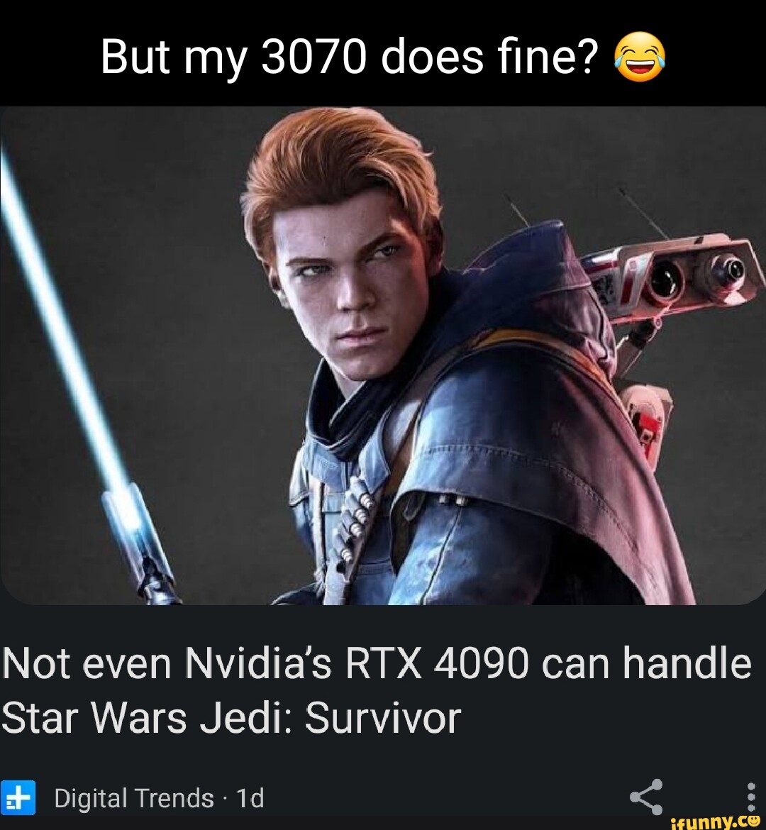 Not even Nvidia's RTX 4090 can handle Jedi: Survivor