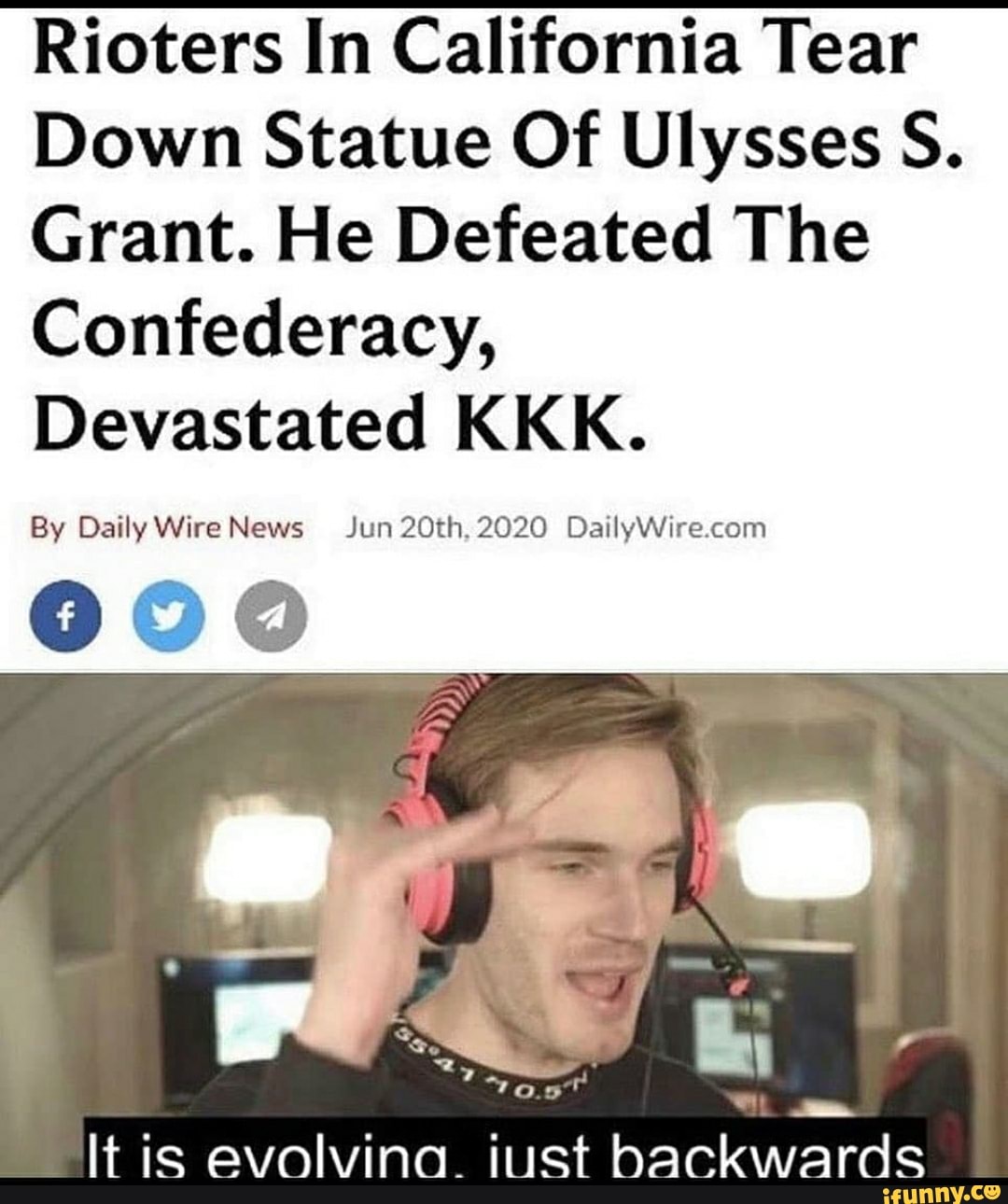 Rioters In California Tear Down Statue Of Ulysses S. Grant. He Defeated