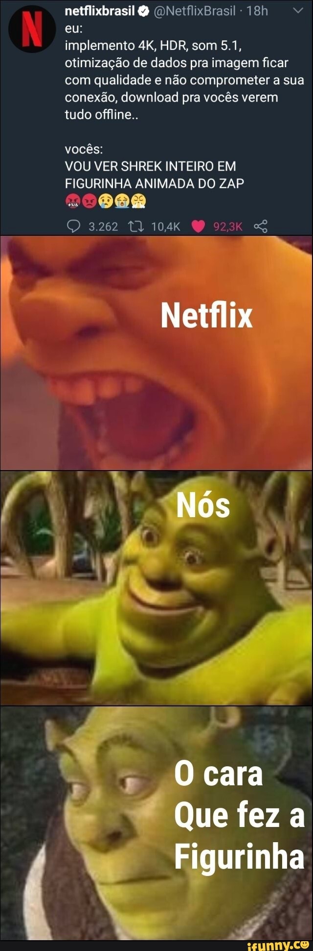 Vc já viu muitos memes hj, aprecie Shrek no auge de sua felicidade al dia -  iFunny Brazil