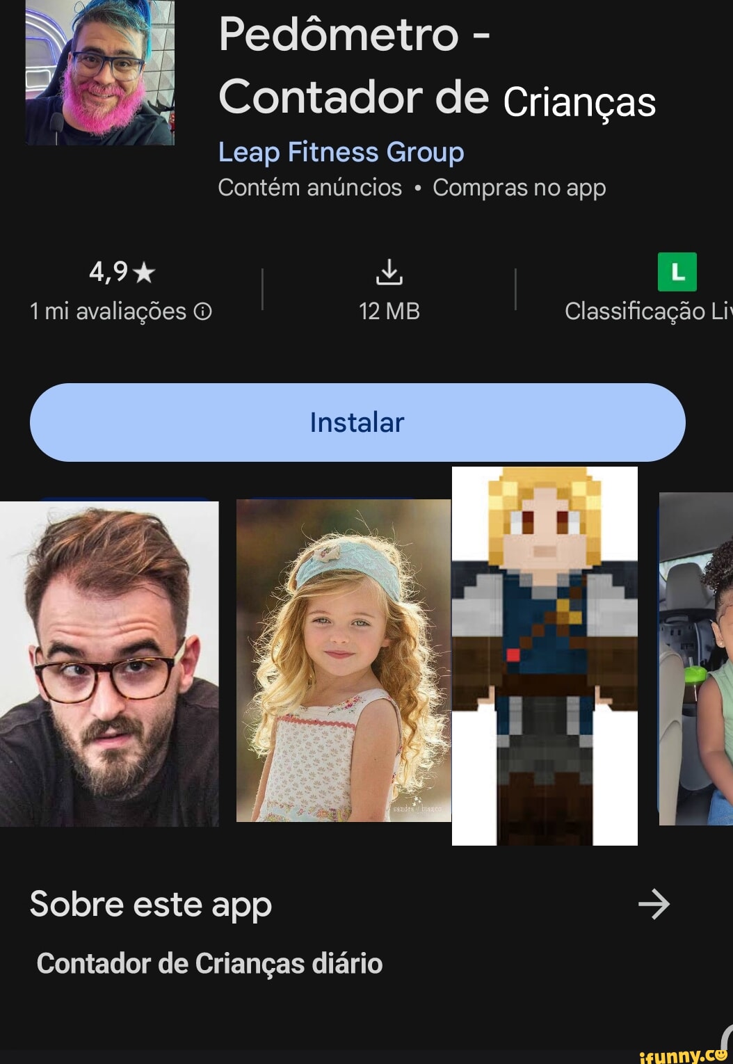 Pedômetro Contador de Crianças Leap Fitness Group Contém anúncios