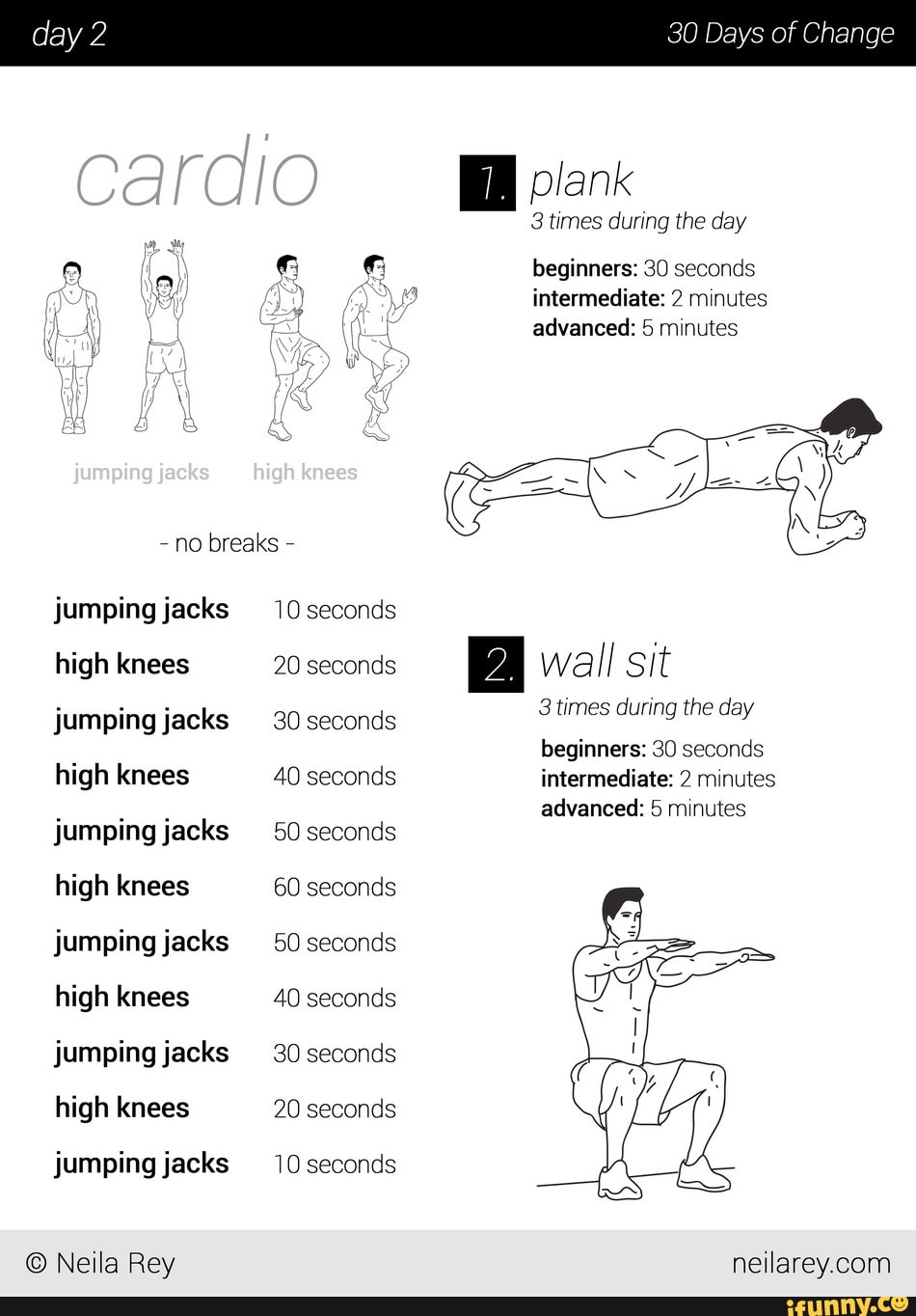 No equipment 30 day workout program - - day plank 30 Days of