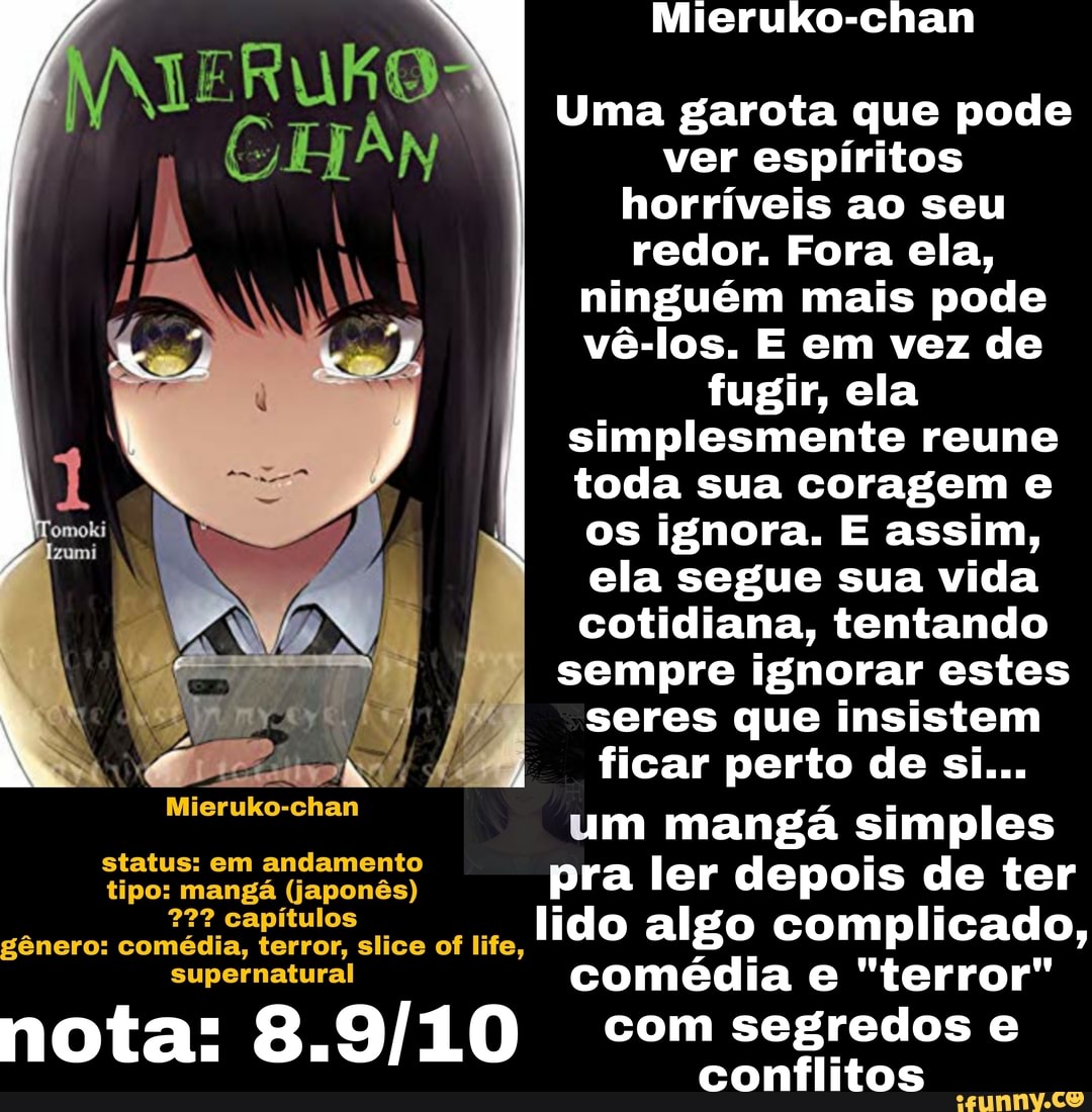 Indo assistir Mieruko- chan, quando de repente: EN impossível - iFunny  Brazil