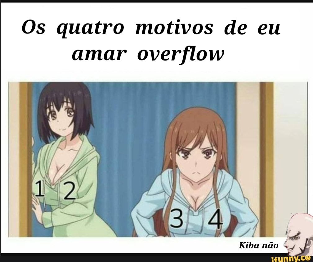 Os quatro motivos de eu amar overflow Ny Kiba não 