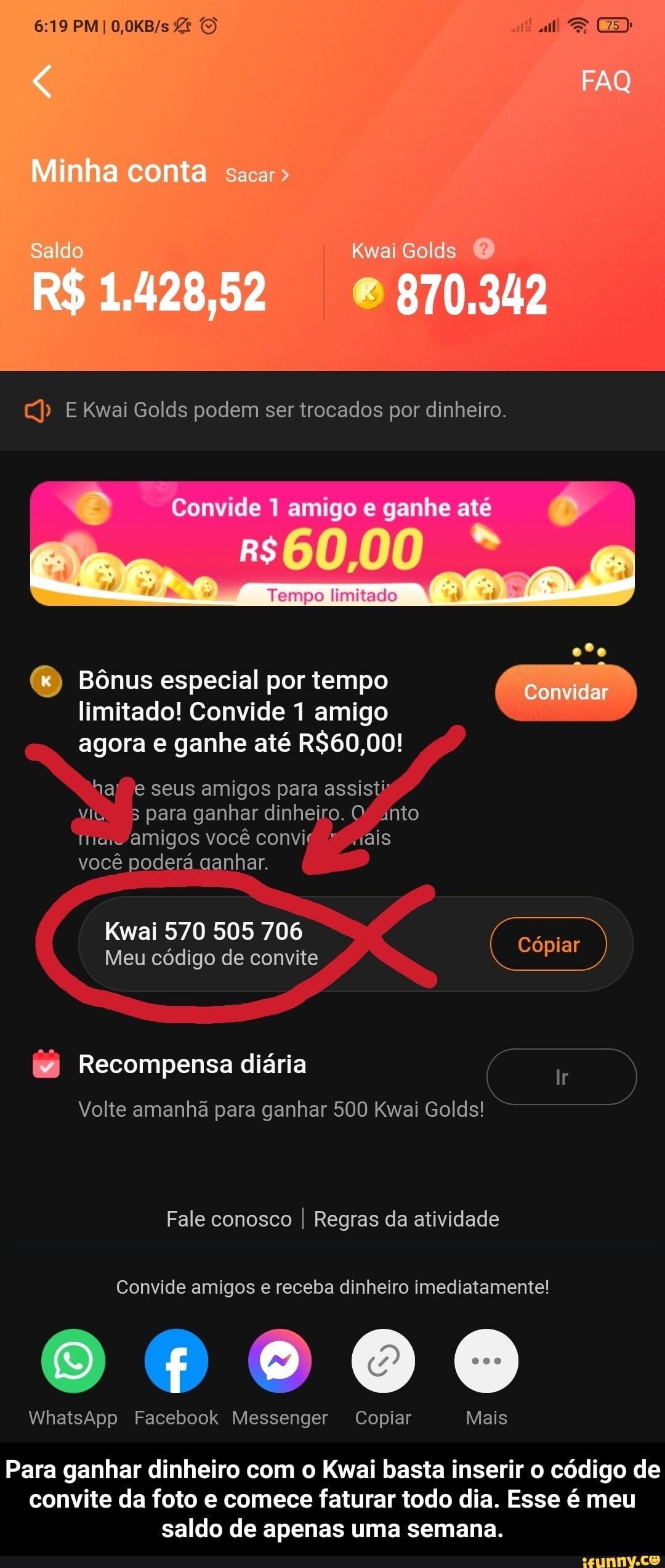 Felmak Serviços - Ganhe 1.000.000 Kwai Golds semanalmente