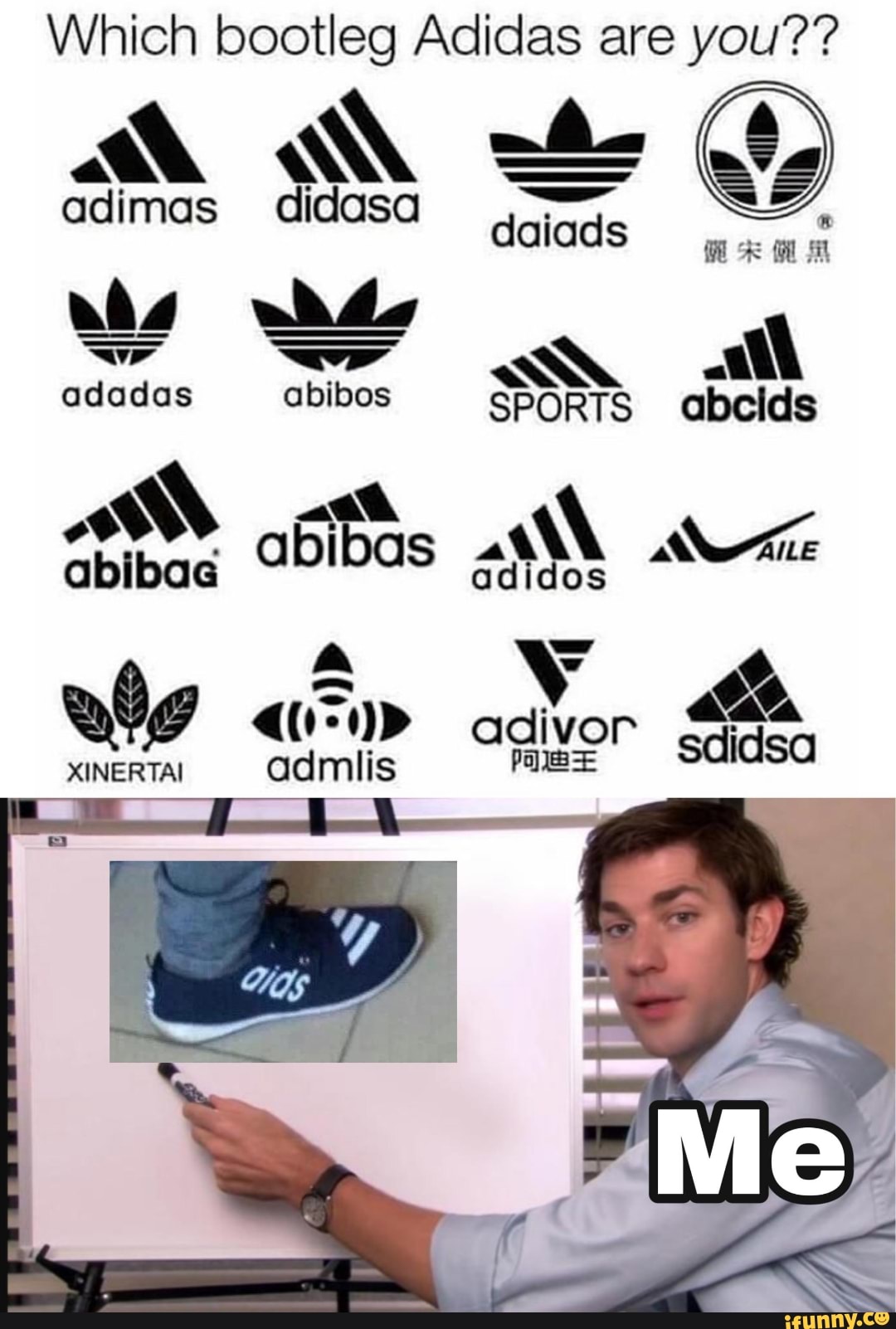 Which bootleg Adidas are adimas didasa Pt aril adivor pan Saar - iFunny Brazil