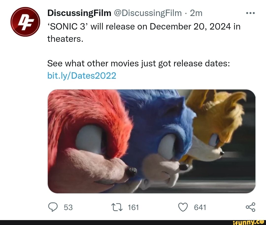 Open ([Z Sonic The Hedgehog 3 The trailer for the long-awaited movie Sonic  The Hedgehog 3 is out! Ad - me - iFunny