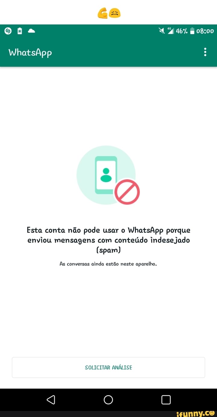 Lo El Whatsapp Esta Conta Não Pode Usar O Whatsapp Porque Enviou Mensagens Com Conteúdo 5360