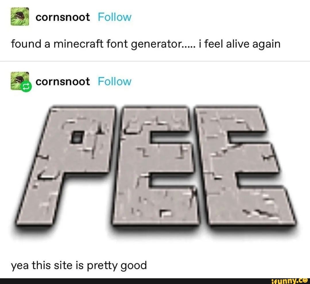 Minecraft Font - Minecraft Font Generator