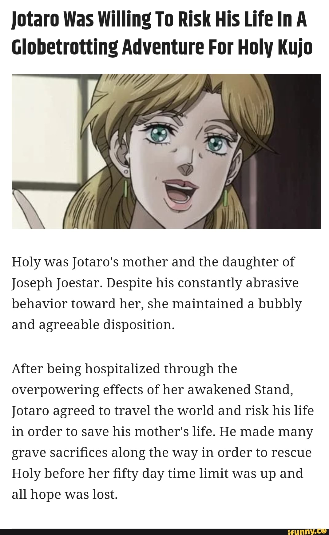 Why Jotaro Kujo Lost