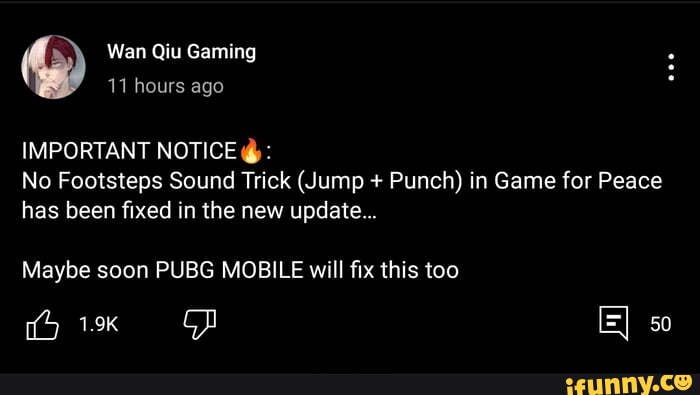 PUBG MOBILE 1.9 Update Announcement