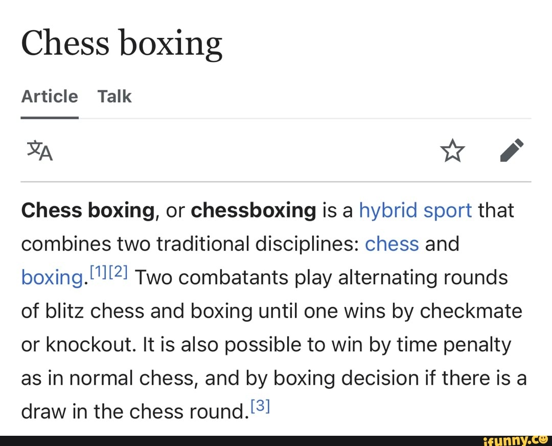 Chessboxing memes. Best Collection of funny Chessboxing pictures on iFunny  Brazil