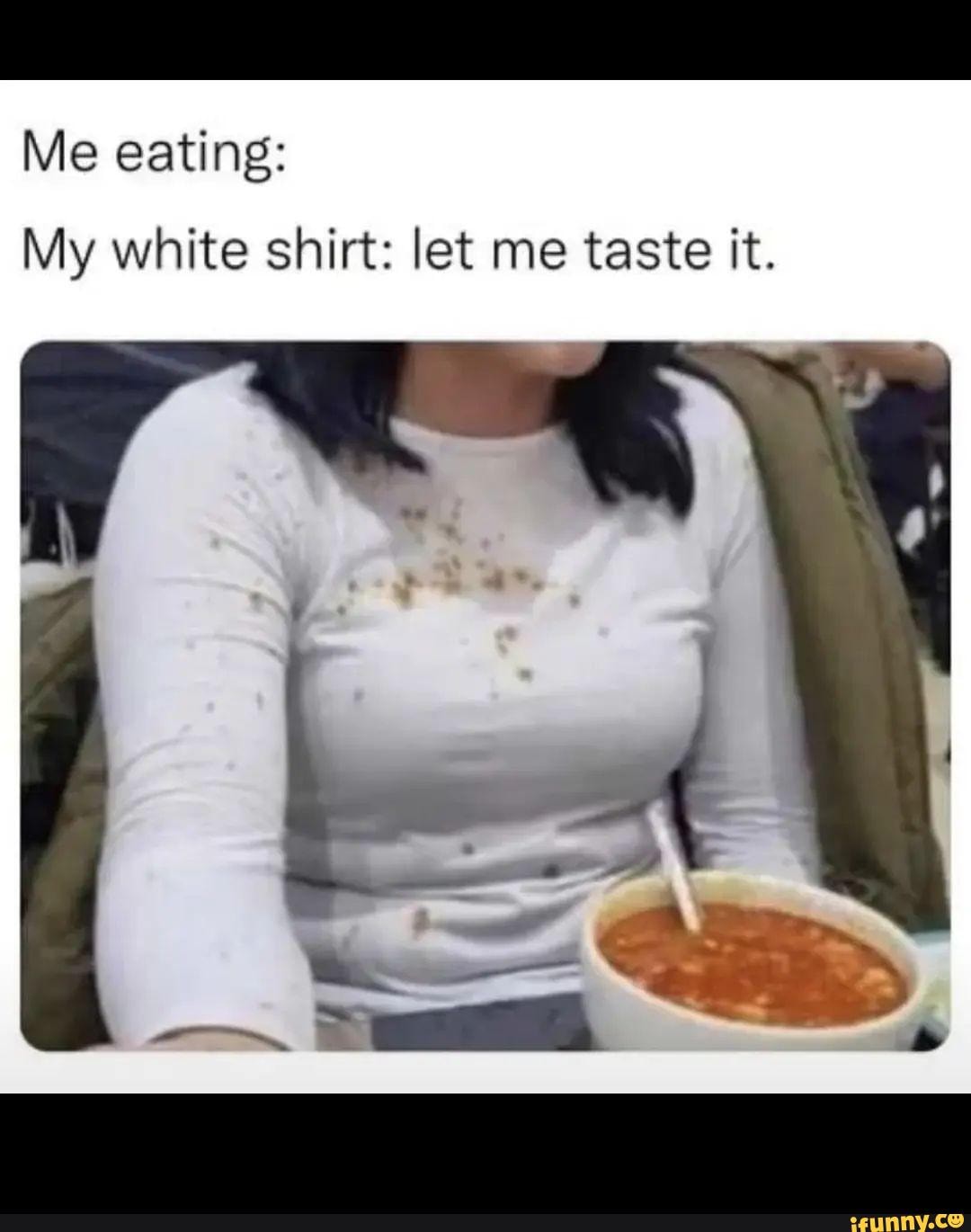 White sale shirt meme