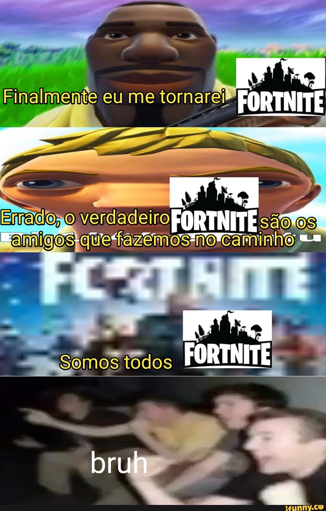 Eu quero jogar um jogo I É Fortnite? NAO! EU QUERO QUE VOCE CORTE SEU  PROPRIO PE!! Ufaaa..Pelo menos não é Fortnite - iFunny Brazil