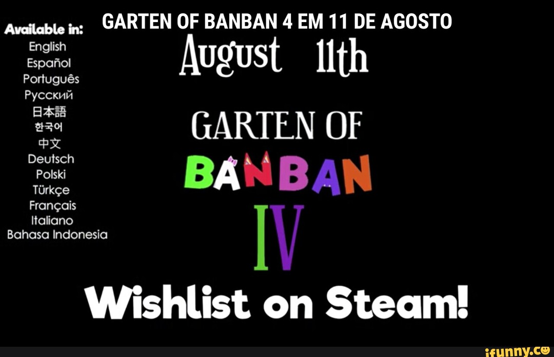 Garten of Banban 4 on Steam