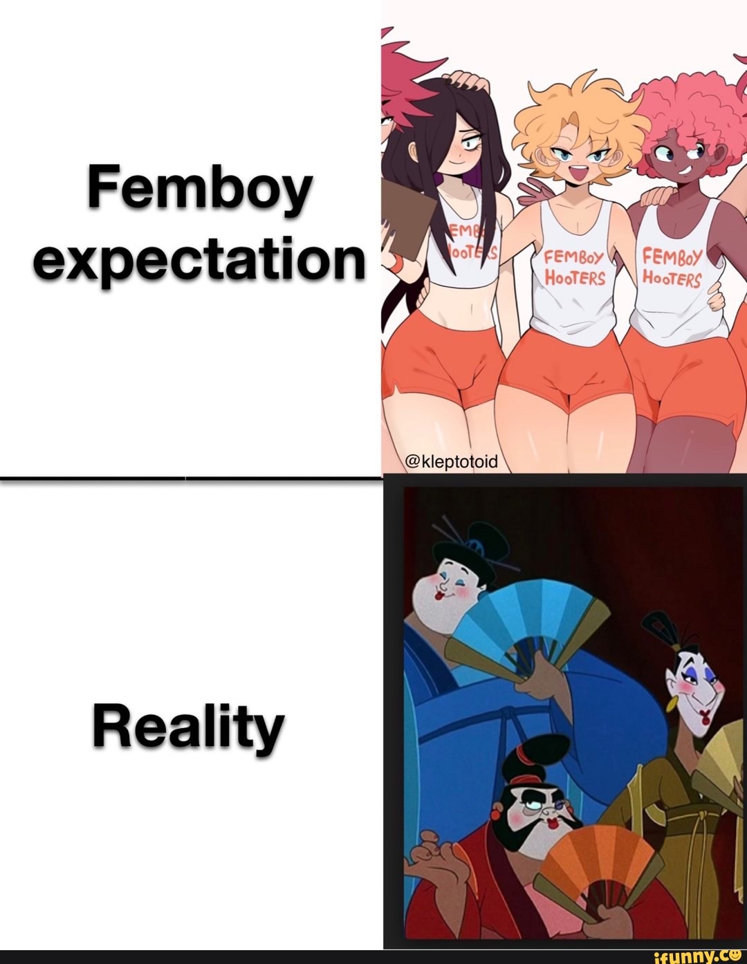 Femboy expectation Reality - iFunny Brazil