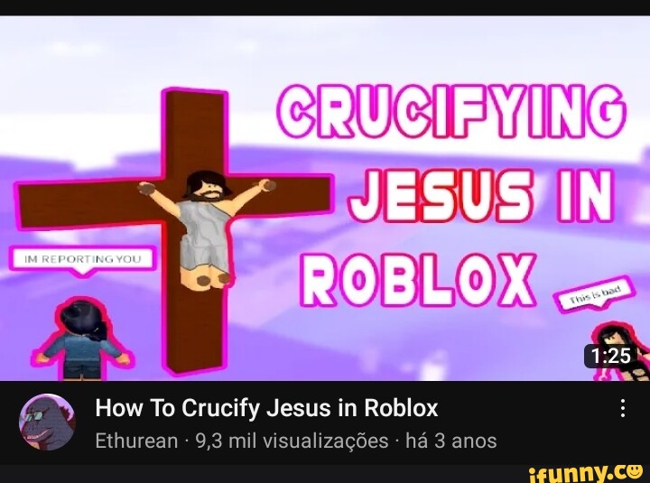 Jesus abraçando um boneco do roblox - iFunny Brazil