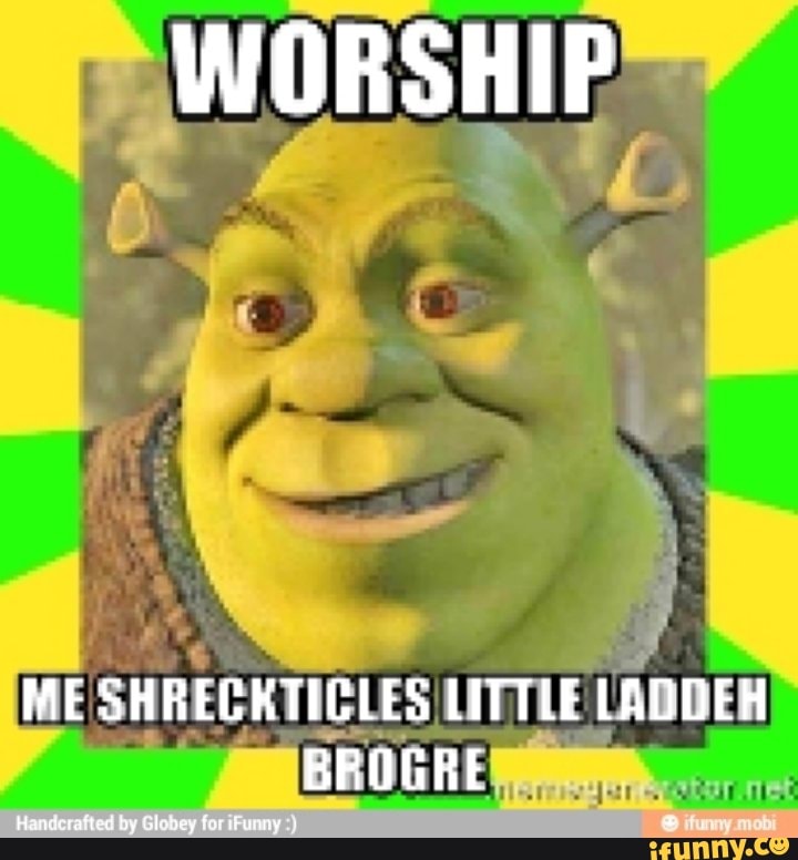 an army of Shrek dancing to shreksophone 