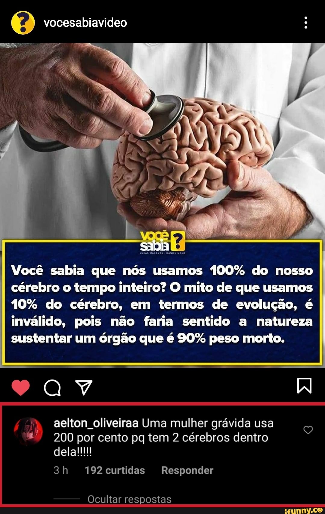 O mito do uso de 10% do cérebro