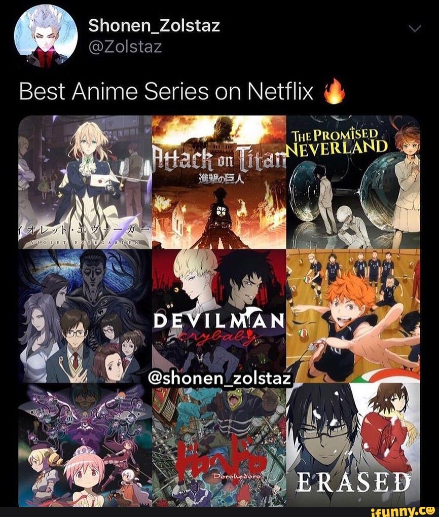 Shonen_Zolstaz @Zolstaz Best Anime Series on Netflix @ ing en ND