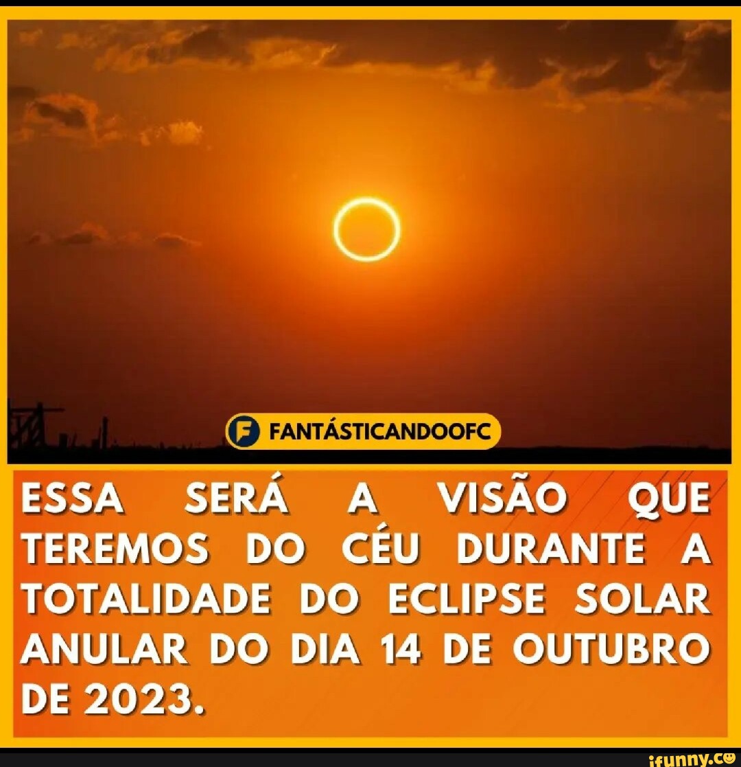 Você sabia que dia 14 de outubro vai rolar um #eclipse #solar e que el