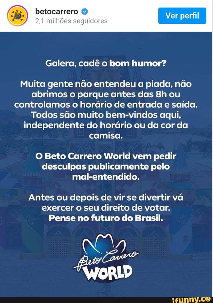 Beto Carrero World (@BetoCarrero) / X
