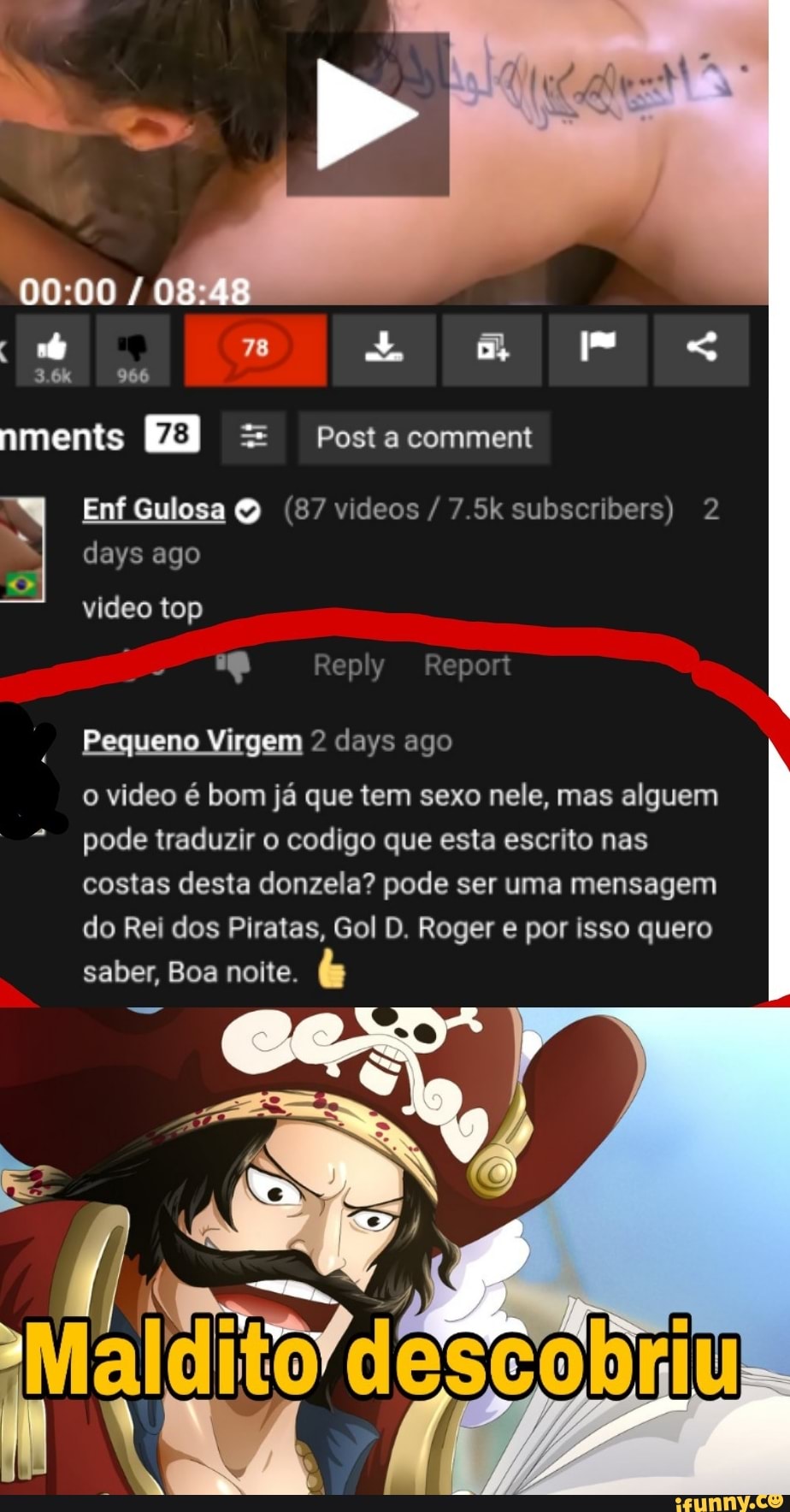 Enf Gulosa Q (87 videos 7.5k subscribers) 2 has o video top Pequeno Virgem 2