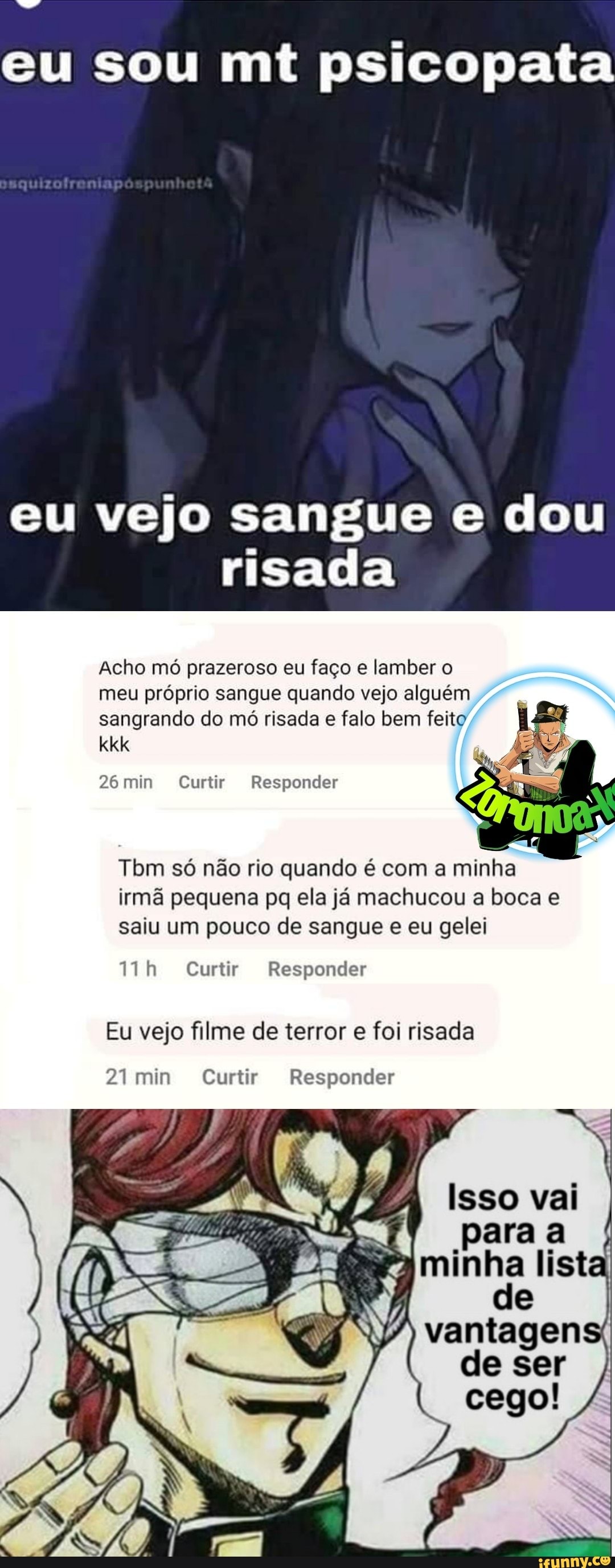 Eu dou muita risada