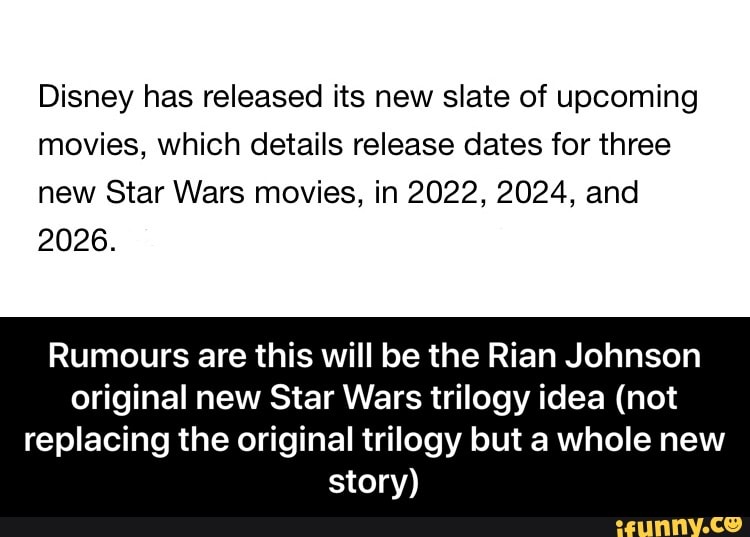 Rian Johnson Star Wars Trilogy Rumored To Be Dead