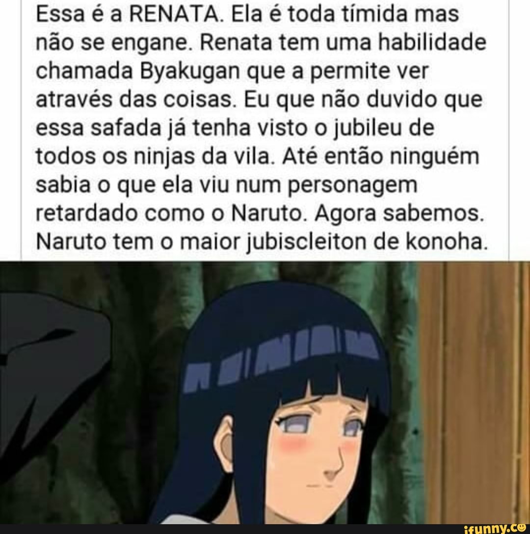 Essa é a RENATA. Ela é toda tímida mas não se engane. Renata tem uma  habilidade