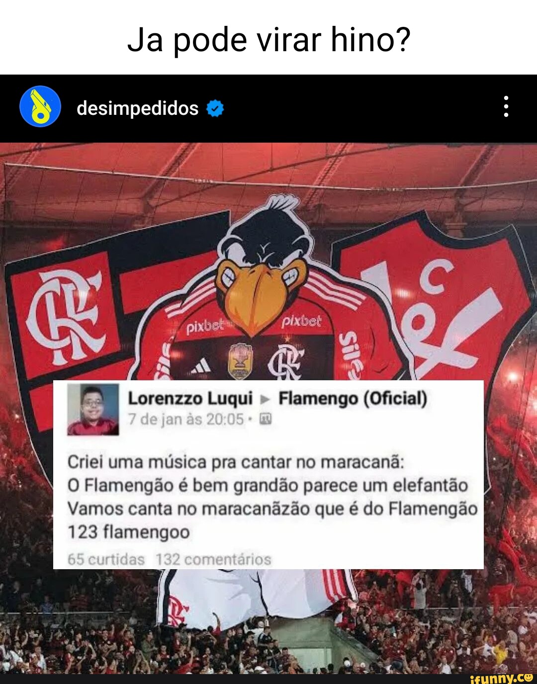 Flamengo memes. Best Collection of funny Flamengo pictures on iFunny Brazil